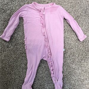 Posh Peanut Lavender Ruffle Footie